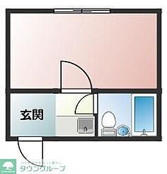 メゾンウィステリア1 1Kの間取図画像
