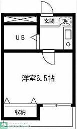 カサベルテ越谷 1Kの間取図画像