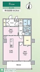 PJ TREE NEST 2LDKの間取図画像