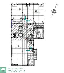 草加市瀬崎5丁目アパート 2LDKの間取図画像