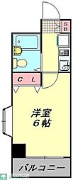 ジュネパレス越谷第3 1Kの間取図画像