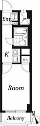 ベル島田 1Kの間取図画像