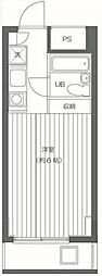エスケイケイビル 2階ワンルームの間取り
