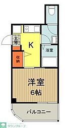 京王線 聖蹟桜ヶ丘駅 バス13分 堰場下車 徒歩1分の賃貸マンション 3階1Kの間取り