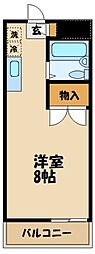 ＴＲＹプラザ 2階ワンルームの間取り