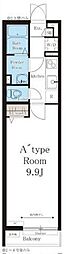 リブリ・シフォン 3階1Kの間取り