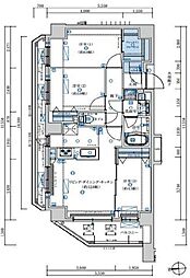 VITA八王子 4階3LDKの間取り