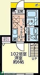 仮)シティハイツ大船町 1階1Kの間取り