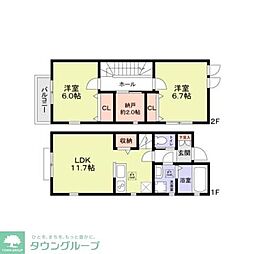 間取図画像 2SLDK