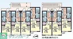 カーサルナ高幡不動 1階1Kの間取り
