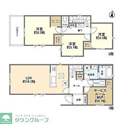 Kolet八王子川口#25 3SLDKの間取り