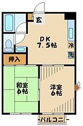 間取図画像 2DK