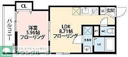 立川セイワレジデンス 1LDKの間取図画像