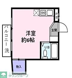 リエパレス立川 ワンルームの間取図画像
