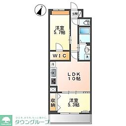 ハイムマルセン参番館 2LDKの間取図画像