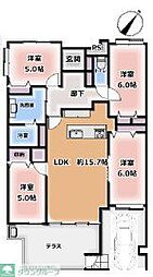 ダイアパレス高尾デュオパルク 4LDKの間取図画像