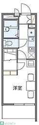 レオパレスコンパートメント2 1Kの間取図画像