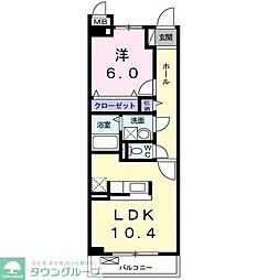 ロイヤル・レジデンス壱番館 3階1LDKの間取り