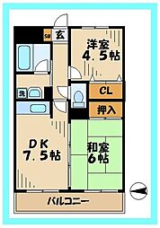 間取図画像 2DK