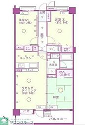 クリオ町田弐番館 3LDKの間取図画像