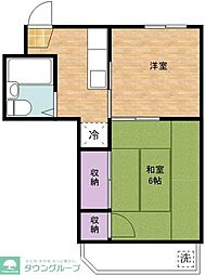 グリーンハイム小野路 2Kの間取図画像