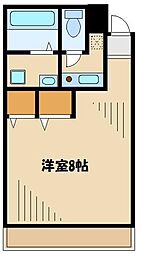 アンリシェール橋本A 1Kの間取図画像