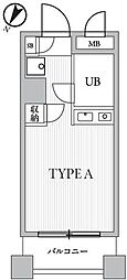 T'sgarden多摩センター ワンルームの間取図画像
