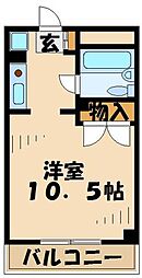 福満ビル 1Kの間取図画像