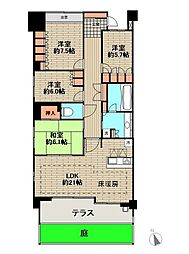 ライオンズ多摩センター翠彩の杜 4LDKの間取図画像