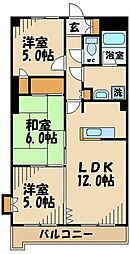 サザン稲城 3LDKの間取図画像