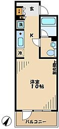 トゥトゥジャルダンはるひ野二番街 ワンルームの間取図画像
