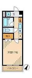 ソレイユ聖蹟桜ヶ丘 1Kの間取図画像
