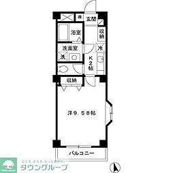 プレミアムスクエア松戸 3階1Kの間取り