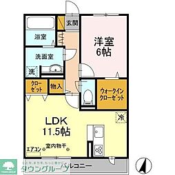 エトワールＹ.Ｍ.Ｃ. 3階1LDKの間取り
