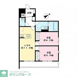 間取図画像 2LDK