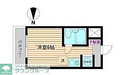 ポルタビアンカ ワンルームの間取図画像