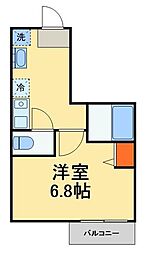 松戸市松戸アパート 1Kの間取図画像