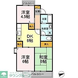 グランディール 3DKの間取図画像