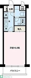 エスエスハイツ市川 1Kの間取図画像