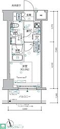 ヴァローレ松戸フィーロ 1Kの間取図画像