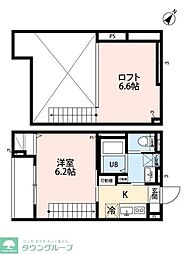 robot home 北柏III(ロボットホームキタカシワスリー) 1Kの間取図画像