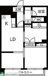 きよしケ丘サンビューハイツ 2LDKの間取図画像