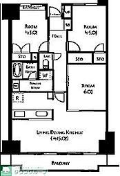 INSURANCEBLDG.13 3LDKの間取図画像