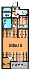 レオパレスエスペランザ ワンルームの間取図画像