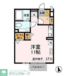 ルミナスビラA ワンルームの間取図画像