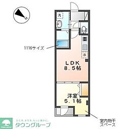 間取図画像 1LDK