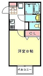 C・M-WEST 1Kの間取図画像