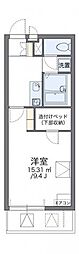 レオパレスイーグル6 1Kの間取図画像