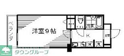 クラリスハイム 1Kの間取図画像