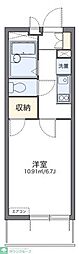 レオパレスエスポワール新宿町 1Kの間取図画像